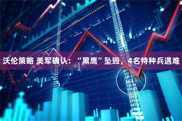 沃伦策略 美军确认：“黑鹰”坠毁，4名特种兵遇难